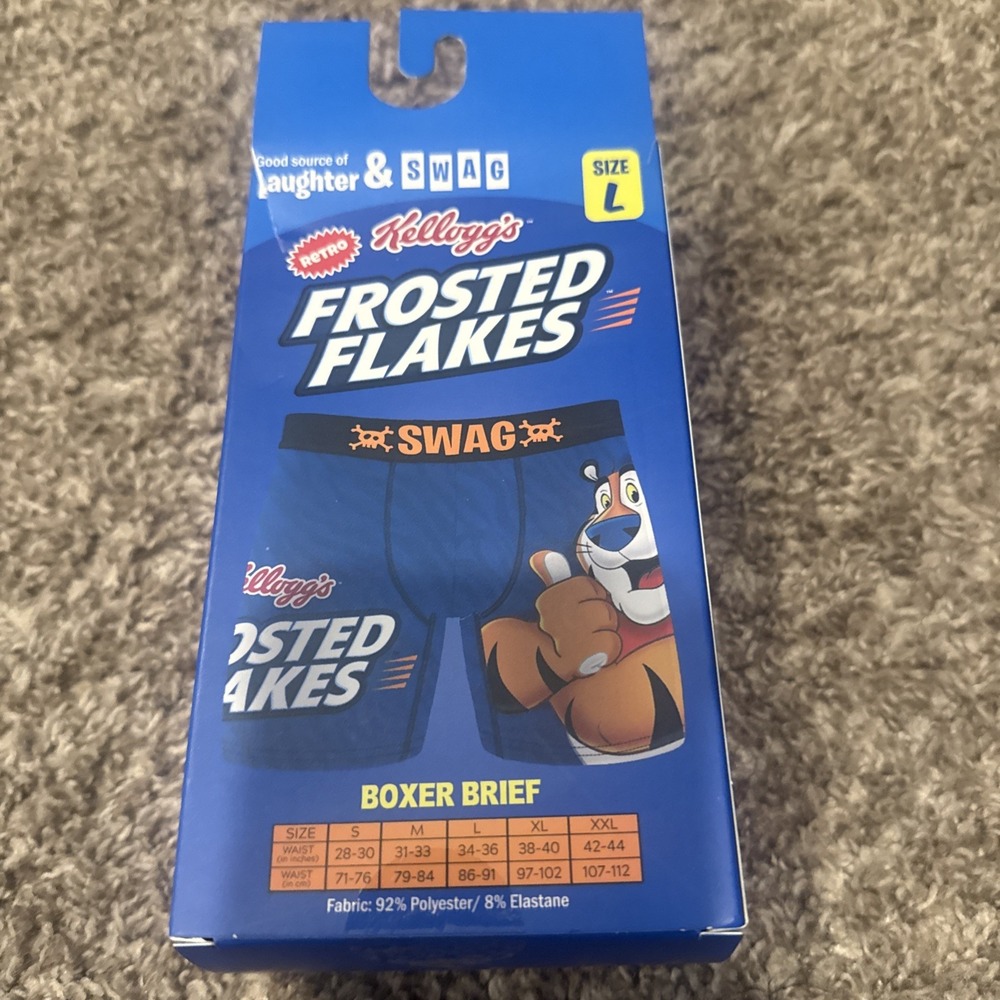 Men's Swag Kellogg's Frosted‎ Flakes Boxer Brief New in Box in Various Sizes